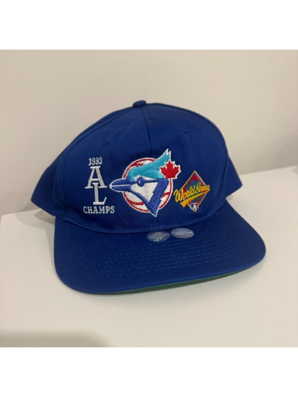 Vintage 1993 Toronto Blue Jays World Series Champs Hat Harris Cap 1990s Cotton